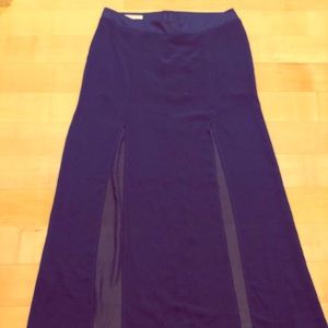 Lush Blue Maxi Skirt
